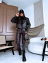 Crop faux leather jacket "TOFFEE NUT CV2195-10" - choco